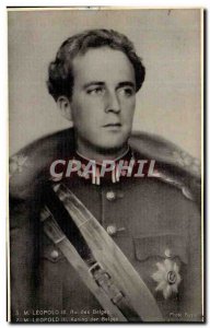 Old Postcard King Leopold III Belgians