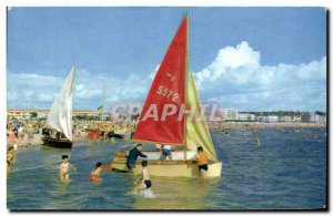 Modern Postcard Royan A Corner of The Beach Boat