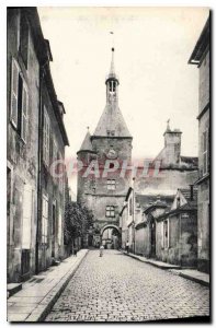 Old Postcard Avallon the Clock Tower