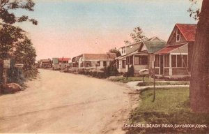 Saybrook Connecticut Chalker Beach Road Vintage Postcard AA10446