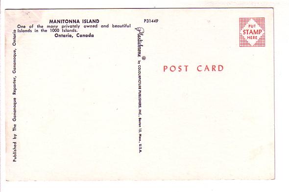 House on Manitonna Island, 1000 Islands, Ontario, Gananoque Reporter