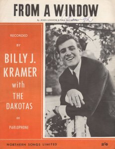 From A Window Billy Kramer John Lennon Northern Songs Sheet Music