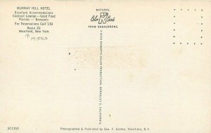 Autos Golden Murray Hill Hotel roadside Westfield New York Postcard Roberts 8330