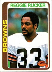 1978 Topps Football Card Reggie Rucker Cleveland Browns sk7096