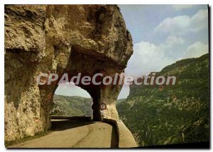 Postcard Modern gorges Nesque tunnel between Carpentras and Sault