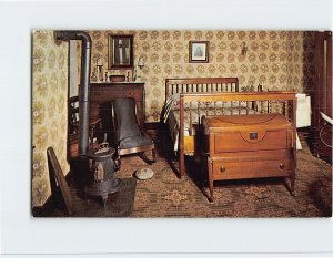 Postcard Mary Lincoln's Bedroom, Abraham Lincoln's Home, Springfield, Illinois