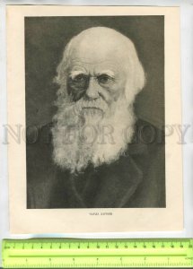 476347 English naturalist and traveler Charles Darwin Vintage russian poster