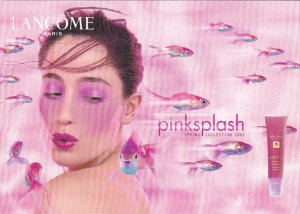Advertising Pinksplash Spring Collection 2001 Lancome Paris