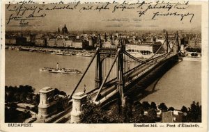 CPA Budapest- Elisabeth bridge HUNGARY (835710)