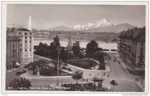 RP, Place Des Alpes Et Le Mont-Blanc, Geneve, Switzerland, 1920-1940s