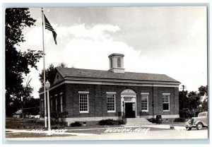 c1950's Post Office Building Auburn Nebraska NE RPPC Photo RPO Antique Postcard
