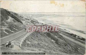 Old Postcard Le Havre Boulevard du President Felix Faure