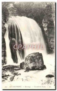 Old Postcard The Dauphine Sassenage waterfall Furon