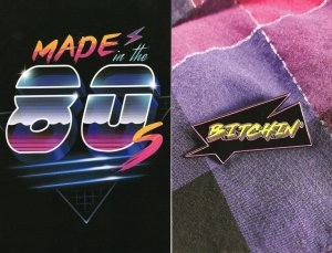 Made In The 80's Bitching Fashion 2x Plain Back Postcard s