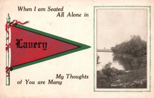 Lake Scene Lavery Flag