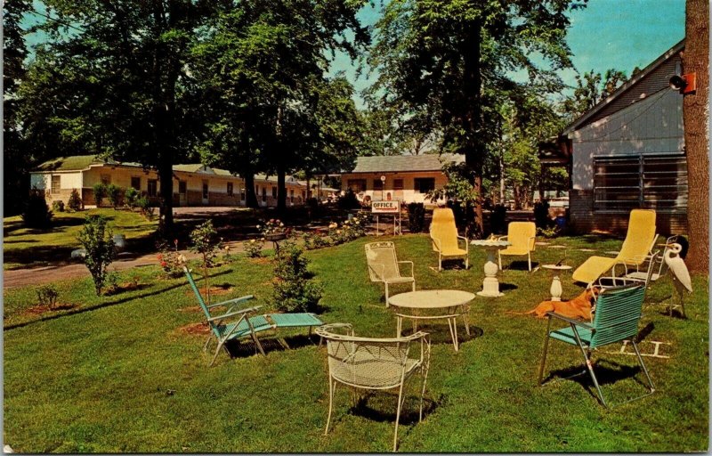 Vtg Columbus Ohio OH Shady Trees Motel Advertising 1960s Unused Chrome Postcard