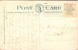 Old Fisherman Cape Cod Massachusetts MA 1916 WB Postcard L6