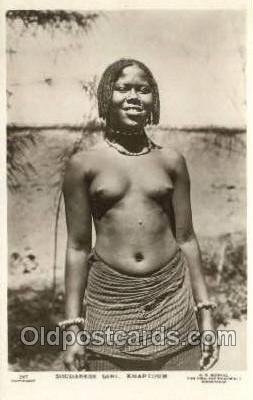 Spodanese Girl, Khartoum African Nude Unused 