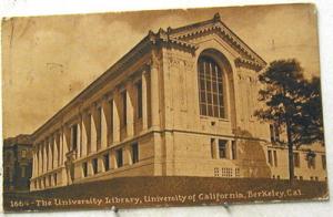 M2964    BERKELEY,  CA.    POSTCARD,  UNIVERSITY of CALIF...