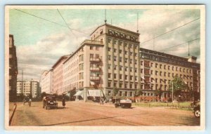 HELSINKI, FINLAND  Street Scene RUNEBERG Runeberginkatu ca 1930s Postcard