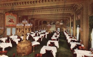 Vintage Postcard 1916 Restaurant Congress Hotel Building & Annex. Chicago ILL.