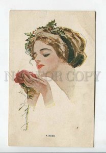 3182477 Rose BELLE by Harrison FISHER Vintage FINNISH PC