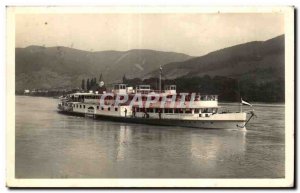 Postcard Old Ernste Donau Dampfschiffahrts Motoroschiff Stadt Wien