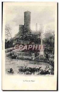 Old Postcard The Tower of Piegut