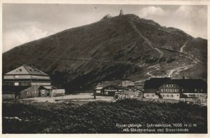 Czech Republic Riesengebirge Schneekoppe Sněžka RPPC 03.85