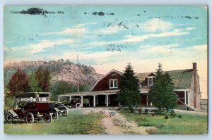 La Crosse Wisconsin WI Postcard Country Club Cars Trees Scenic View 1911 Antique