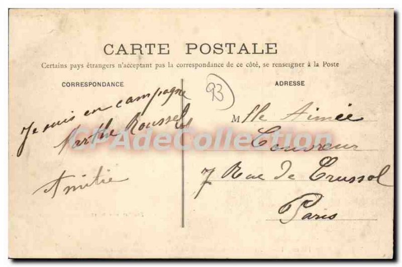 Old Postcard Montfermeil The Abyss Fontaine Jean Valjean