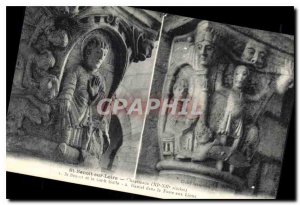Old Postcard St Benoit sur Loire Capitals XI-XII centuries