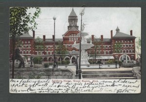1913 Post Card Grand Rapids Mi Soldiers Home