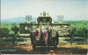 JUDAICA Ark, Aaron-ha-Kodesh,. Torah Scroll, Rindge NH, Menorah, Mt. Monadnock