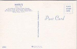 New York White Plains Maxl's Restaurant sk2581