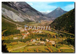 Postcard Modern mit Starkenbach Schönwies Mils Tirol und Tschirgant