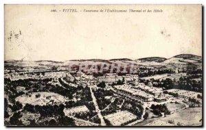 Old Postcard Vittel Panorama of L & # 39Etablissement and Thermal Hotels