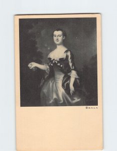 Postcard Portrait Of Martha Washington By Wollaston Lexington Virginia USA