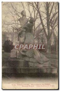 Toulouse - Monument Foures - Large Round - Old Postcard