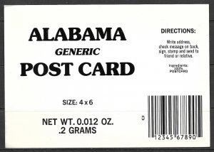 Alabama - Generic Post Card - Check The Box - [AL-016]