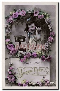 Old Postcard Fantasy Child Phone