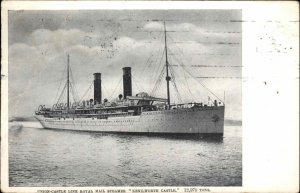 Cape Town South Africa SA Royal Mail Steamer Kenilworth Castle c1910 PC