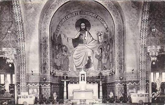 France Domfront Interieur de l'Eglise Sanit-Julien Real Photo