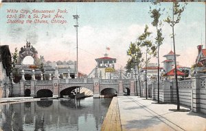 White City Amusement Park Chicago, Illinois USA View Postcard Backing 