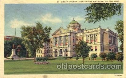 Toledo, Ohio USA Lucas County Court House & Park Unused 