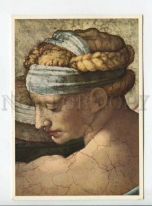 441862 Michelangelo Libyan Sibyl Old german postcard