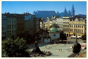 Poland - Krakow. Main Market Square & St. Adalbert's Church