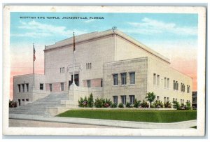 c1920s Scottish Rite Temple Exterior Roadside Jacksonville Florida FL Postcard