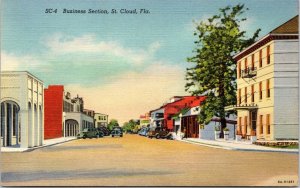 postcard FL - Business Section, St. Cloud, Fla.