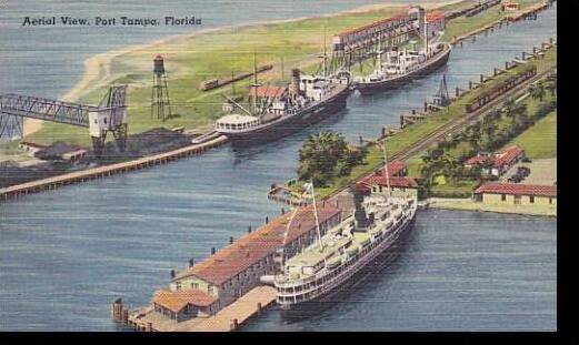 Florida Tampa Aerial View Port Tampa